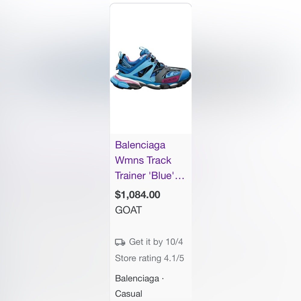 Balenciaga blue and pink tracks - Picture 6 of 7